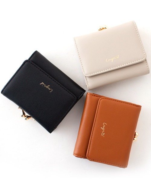 Ungrid（アングリッド）の「【Ungrid/アングリッド】　スムースガマ口ウォレット（財布・レディース・キャメル/ベージュ/ブラック/アイボリー/カーキ/ダークブラウン/ネイビー/パープル/ワイン/ゴールド/スモークピンク/ブルー系その他/レッド/ベージュ系その他/オリーブ・FREE）」の20枚目の写真