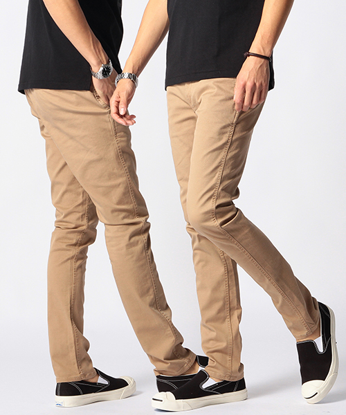 BEAMS（ビームス）の「○BEAMS / ハイストレッチ スキニーチノ（チノパンツ・メンズ・ブラック/ベージュ/ネイビー/ブルー系その他/ブラウン系その他/ブラック系その他・SMALL/MEDIUM/X-LARGE/LARGE）」の3枚目の写真