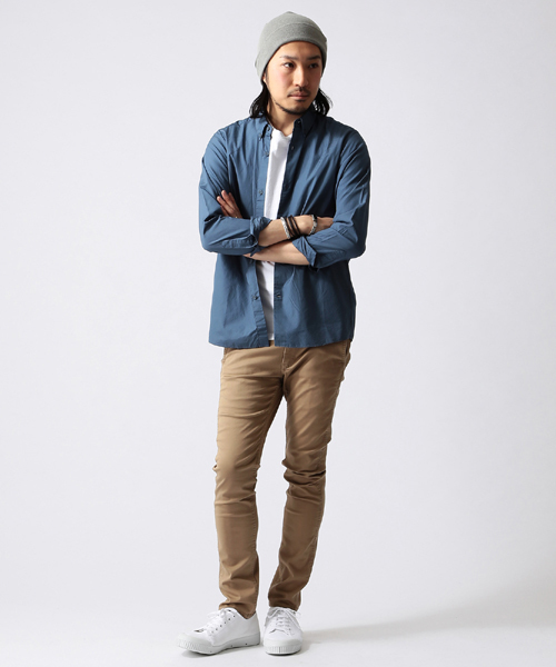 BEAMS（ビームス）の「○BEAMS / ハイストレッチ スキニーチノ（チノパンツ・メンズ・ブラック/ベージュ/ネイビー/ブルー系その他/ブラウン系その他/ブラック系その他・SMALL/MEDIUM/X-LARGE/LARGE）」の17枚目の写真