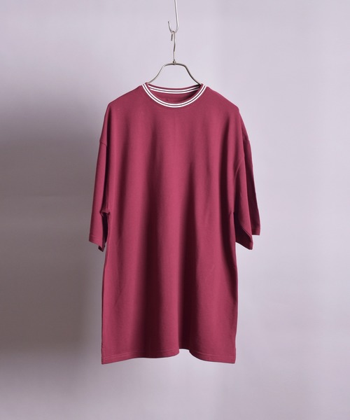 VIBGYOR(ヴィブジョー)の「【VIBGYOR BY AS】T/Cカノコクルーネック Tシャツ(BL)(Tシャツ/カットソー・メンズ・ホワイト/チャコールグレー/ブラック/ネイビー/カーキ/サックスブルー/ピンク/ワイン・MEDIUM/X-LARGE/LARGE)」の8枚目の写真