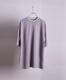 【VIBGYOR BY AS】T/Cカノコクルーネック Tシャツ(BL)