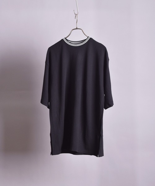 VIBGYOR(ヴィブジョー)の「【VIBGYOR BY AS】T/Cカノコクルーネック Tシャツ(BL)(Tシャツ/カットソー・メンズ・ホワイト/チャコールグレー/ブラック/ネイビー/カーキ/サックスブルー/ピンク/ワイン・MEDIUM/X-LARGE/LARGE)」の2枚目の写真