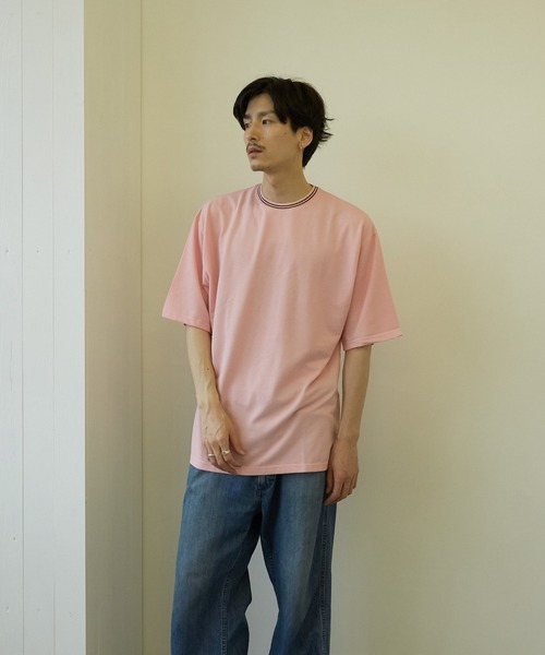 VIBGYOR(ヴィブジョー)の「【VIBGYOR BY AS】T/Cカノコクルーネック Tシャツ(BL)(Tシャツ/カットソー・メンズ・ホワイト/チャコールグレー/ブラック/ネイビー/カーキ/サックスブルー/ピンク/ワイン・MEDIUM/X-LARGE/LARGE)」の12枚目の写真
