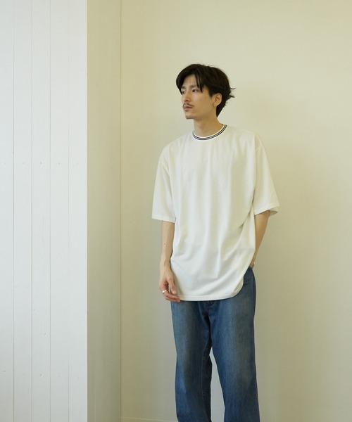VIBGYOR(ヴィブジョー)の「【VIBGYOR BY AS】T/Cカノコクルーネック Tシャツ(BL)(Tシャツ/カットソー・メンズ・ホワイト/チャコールグレー/ブラック/ネイビー/カーキ/サックスブルー/ピンク/ワイン・MEDIUM/X-LARGE/LARGE)」の10枚目の写真