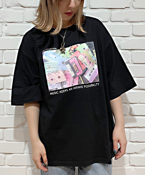 apres jour(アプレジュール)の「アソートフォトBIG Tシャツ【ZOZOTOWN限定アイテム】(Tシャツ/カットソー・レディース・ブラック/オフホワイト/その他/ホワイト系その他/ホワイト系その他2・フリー)」の14枚目の写真