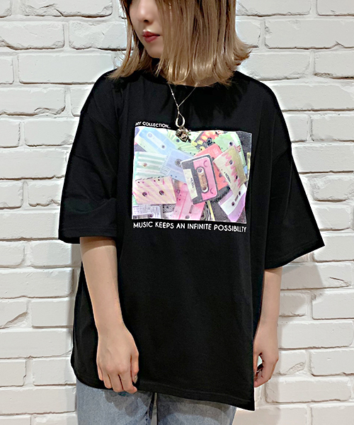 apres jour(アプレジュール)の「アソートフォトBIG Tシャツ【ZOZOTOWN限定アイテム】(Tシャツ/カットソー・レディース・ブラック/オフホワイト/その他/ホワイト系その他/ホワイト系その他2・フリー)」の15枚目の写真