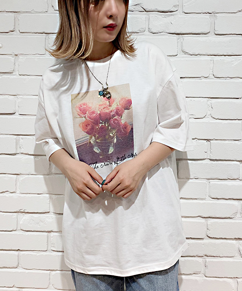 apres jour(アプレジュール)の「アソートフォトBIG Tシャツ【ZOZOTOWN限定アイテム】(Tシャツ/カットソー・レディース・ブラック/オフホワイト/その他/ホワイト系その他/ホワイト系その他2・フリー)」の20枚目の写真