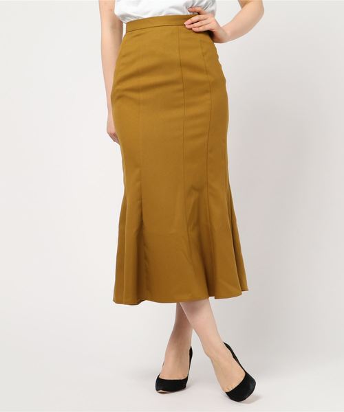 CLANE(クラネ)の「MERMAID LONG SKIRT(スカート・レディース・ブラック/ベージュ/イエロー・1/0/2)」の7枚目の写真