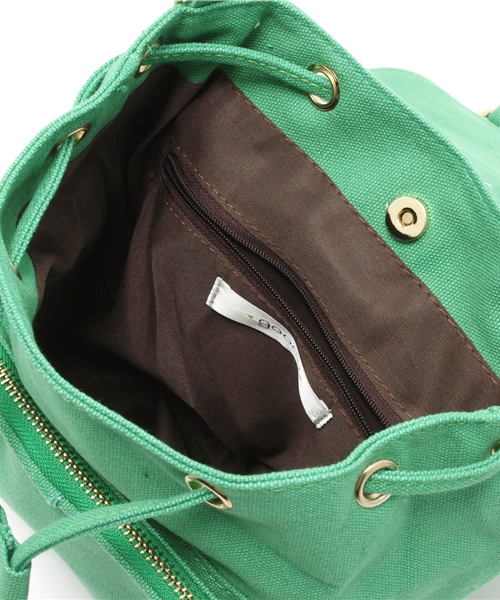 goocy(グーシー)の「【goocy】キャンバスminiリュック(バックパック/リュック・レディース・ホワイト/ブラック/グリーン・FREE)」の14枚目の写真