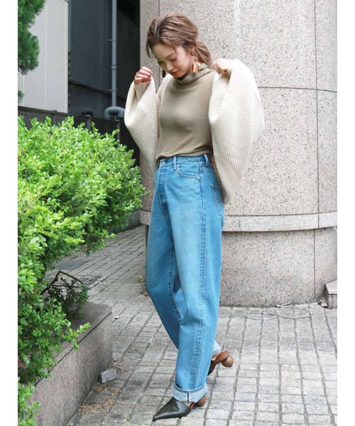 Ungrid(アングリッド)の「バックデザインスリーブボリュームカーデ(カーディガン/ボレロ・レディース・アイボリー/モカ・FREE)」の3枚目の写真