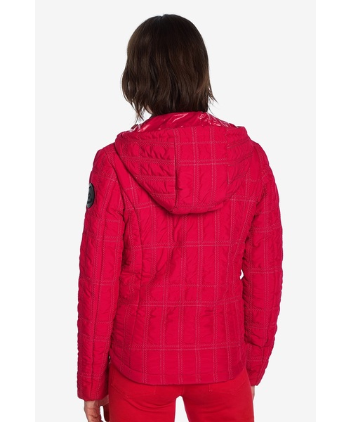 Desigual(デシグアル)の「パッド入りショートオーバーコート EDIMBURGO(カバーオール・レディース・レッド/ブラック・2L/3L/4L/S/M/L)」の9枚目の写真