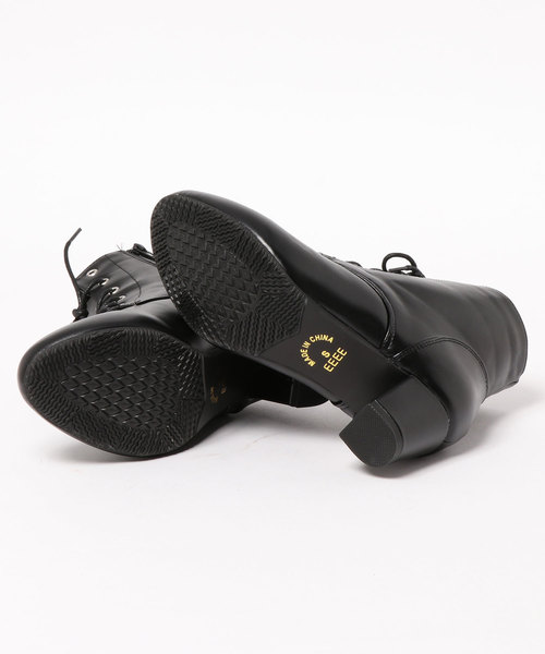 GeeRA(ジーラ)の「4Eレースアップショートブーツ(ブーツ・レディース・ブラック系その他/ブラック・LARGE/X-LARGE/SMALL/MEDIUM)」の4枚目の写真