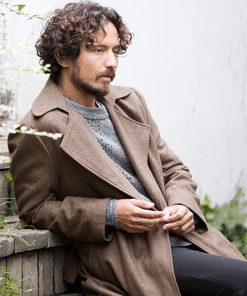 CAMBIO（カンビオ）の「mj6572-ガウンメルトンコート（その他アウター・メンズ・ブラック/チャコール/ベージュ・S/M/L）」の10枚目の写真