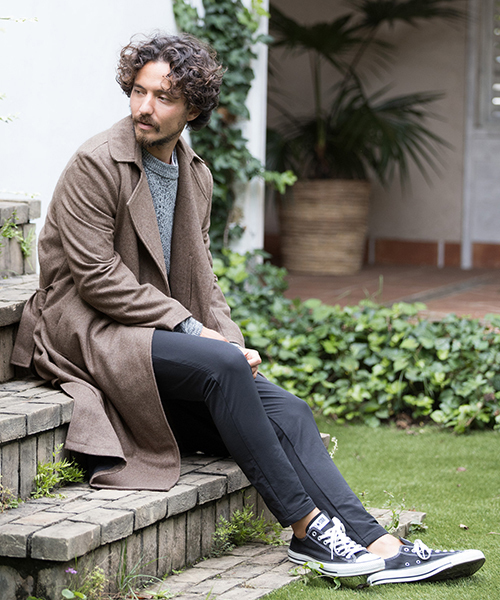 CAMBIO（カンビオ）の「mj6572-ガウンメルトンコート（その他アウター・メンズ・ブラック/チャコール/ベージュ・S/M/L）」の16枚目の写真