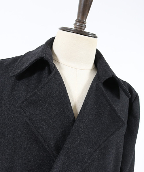 CAMBIO（カンビオ）の「mj6572-ガウンメルトンコート（その他アウター・メンズ・ブラック/チャコール/ベージュ・S/M/L）」の15枚目の写真