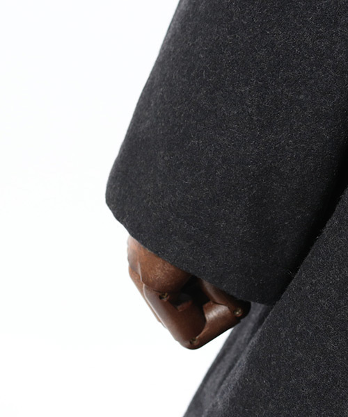 CAMBIO（カンビオ）の「mj6572-ガウンメルトンコート（その他アウター・メンズ・ブラック/チャコール/ベージュ・S/M/L）」の9枚目の写真