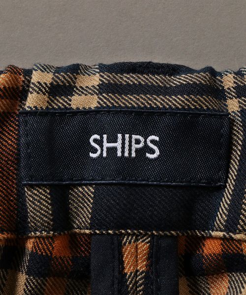 SHIPS（シップス）の「SU: チェック/ストライプ イージー スラックス ■（その他パンツ・メンズ・ネイビー/ダークブルー/ブラウン・S/M/L/XL）」の8枚目の写真