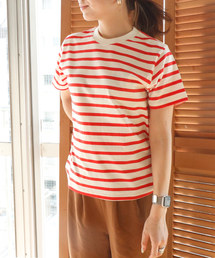 ∴【Karla/カーラ】The stripe crew ストライプクルーネックTシャツ