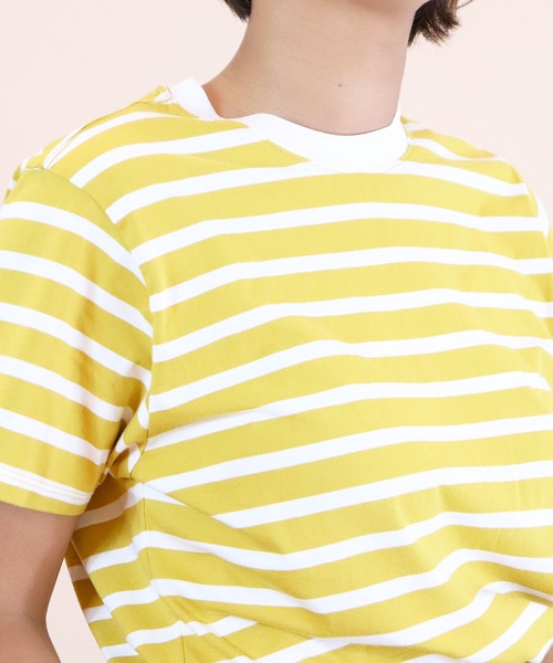 THE BAREFOOT(ベアフット)の「∴【Karla/カーラ】The stripe crew ストライプクルーネックTシャツ(Tシャツ/カットソー・レディース・ネイビー/レッド/マスタード・SMALL/MEDIUM/LARGE/X-LARGE)」の14枚目の写真