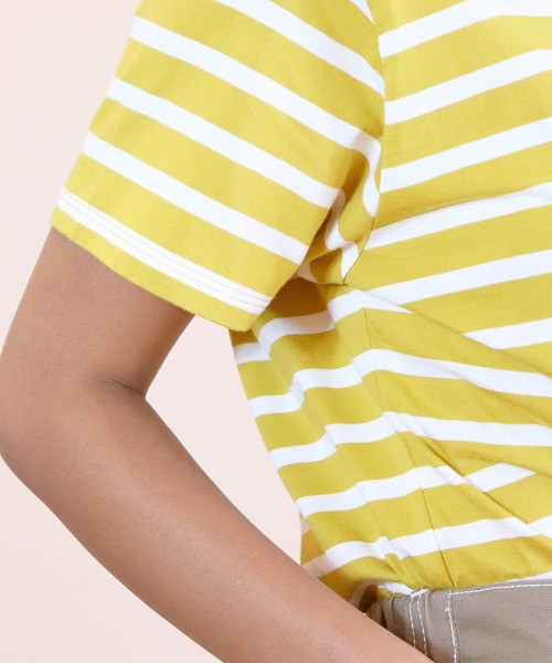 THE BAREFOOT(ベアフット)の「∴【Karla/カーラ】The stripe crew ストライプクルーネックTシャツ(Tシャツ/カットソー・レディース・ネイビー/レッド/マスタード・SMALL/MEDIUM/LARGE/X-LARGE)」の15枚目の写真