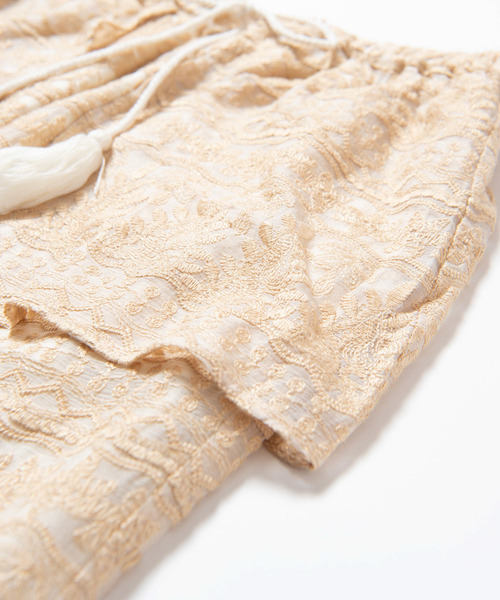 LAYMEE(レイミー)の「Kristel pants / クリステルパンツ(その他パンツ・レディース・ホワイト/ブラック/アイボリー・FREE)」の8枚目の写真