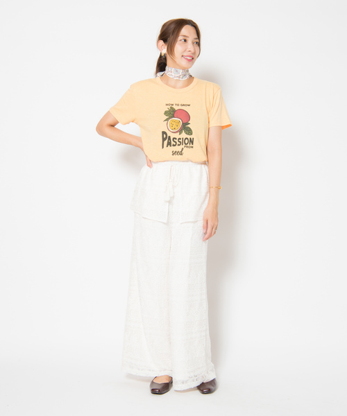 LAYMEE(レイミー)の「Kristel pants / クリステルパンツ(その他パンツ・レディース・ホワイト/ブラック/アイボリー・FREE)」の7枚目の写真