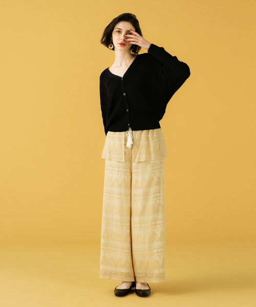 LAYMEE(レイミー)の「Kristel pants / クリステルパンツ(その他パンツ・レディース・ホワイト/ブラック/アイボリー・FREE)」の22枚目の写真