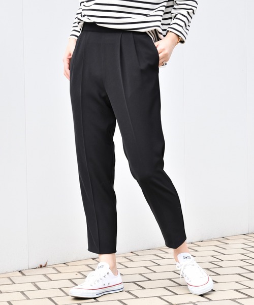 Ambre Neige（アンブルネージュ）の「テーパードゴムパンツ【WEB/EC限定商品】（その他パンツ・レディース・ブラック/ベージュ/キャメル・SMALL/MEDIUM）」の2枚目の写真