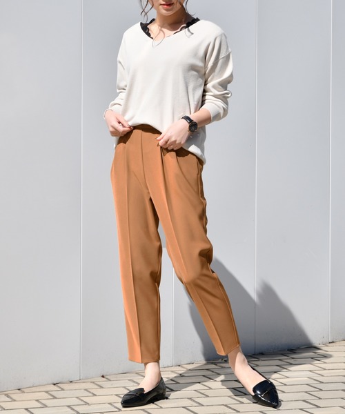 Ambre Neige（アンブルネージュ）の「テーパードゴムパンツ【WEB/EC限定商品】（その他パンツ・レディース・ブラック/ベージュ/キャメル・SMALL/MEDIUM）」の18枚目の写真