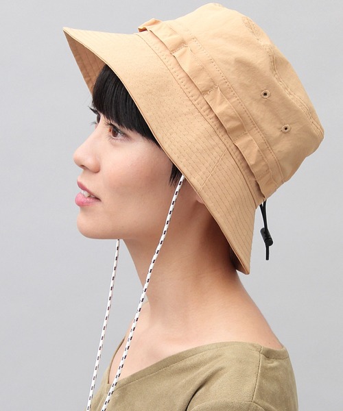 A.M.S.(エーエムエス)の「HIDETRADING PRODUCT / 撥水 ワッシャー加工ナイロン ジャングルハット / アドベンチャーハット(ハット・メンズ・ブラック/ベージュ/ネイビー/カモフラージュ/カーキ・FREE)」の7枚目の写真