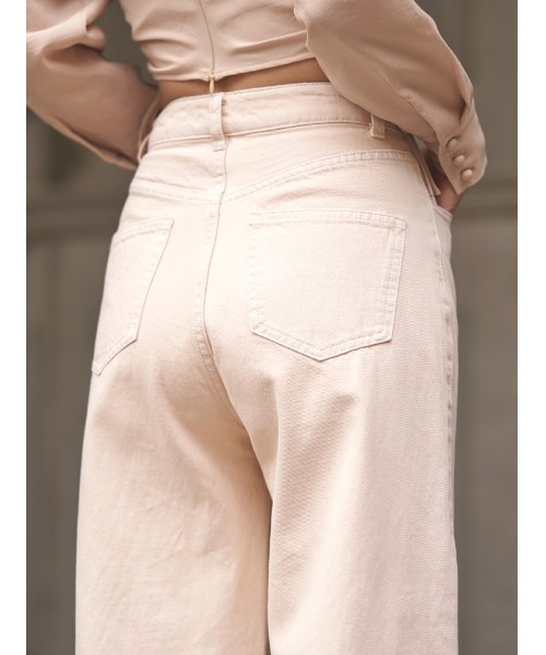 Darich(ダーリッチ)の「ダメージワイドパンツ(その他パンツ・レディース・アイボリー/モカ・S/M)」の7枚目の写真