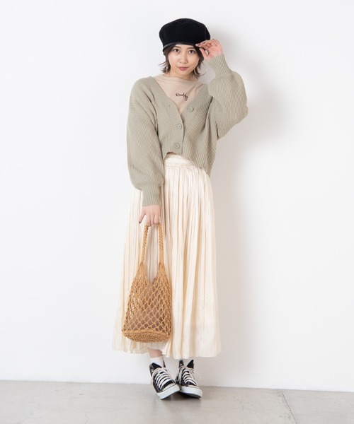 WEGO（ウィゴー）の「WEGO/【2点セット】巾着付きネットメッシュトートバッグ（トートバッグ・レディース・ベージュ/ブラック/ホワイト系その他・FREE）」の5枚目の写真