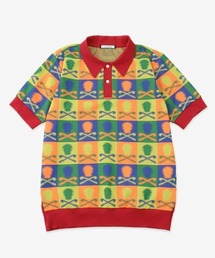 Logo Block Knit Polo | MEN