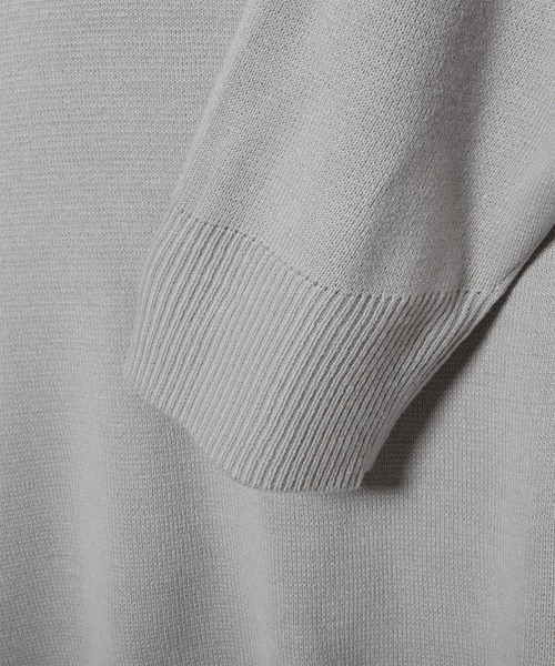 EMMA CLOTHES（エマクローズ）の「オーバーサイズミラノリブクルーネックニットプルオーバー (EMMA CLOTHES)（ニット/セーター・メンズ・ホワイト/ライトグレー/ブラック/ダークブラウン/ベージュ/ブルー/ブラウン系その他/グリーン系その他/バーガンディー/グレイッシュベージュ・FREE）」の14枚目の写真