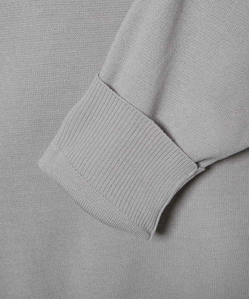 EMMA CLOTHES（エマクローズ）の「オーバーサイズミラノリブクルーネックニットプルオーバー (EMMA CLOTHES)（ニット/セーター・メンズ・ホワイト/ライトグレー/ブラック/ダークブラウン/ベージュ/ブルー/ブラウン系その他/グリーン系その他/バーガンディー/グレイッシュベージュ・FREE）」の13枚目の写真