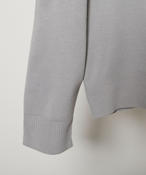 EMMA CLOTHES（エマクローズ）の「オーバーサイズミラノリブクルーネックニットプルオーバー (EMMA CLOTHES)（ニット/セーター・メンズ・ホワイト/ライトグレー/ブラック/ダークブラウン/ベージュ/ブルー/ブラウン系その他/グリーン系その他/バーガンディー/グレイッシュベージュ・FREE）」の12枚目の写真