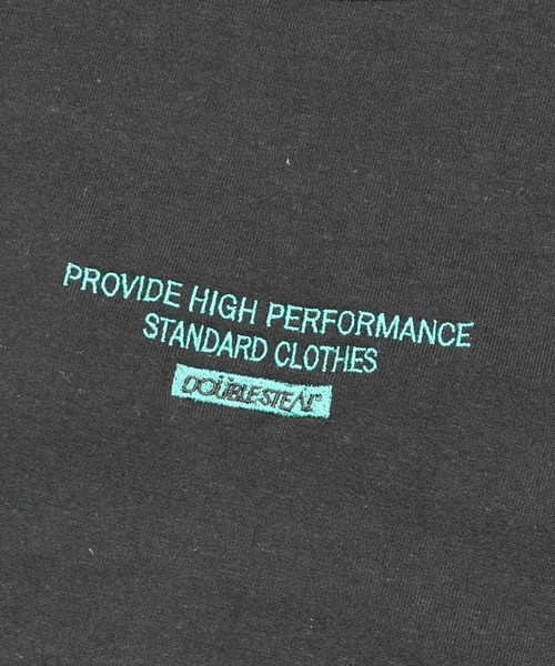 DOUBLE STEAL(ダブルスティール)の「Side Lib Embroidery Tシャツ(Tシャツ/カットソー・メンズ・ホワイト/ブラック/ネイビー・MEDIUM/LARGE/X-LARGE)」の7枚目の写真