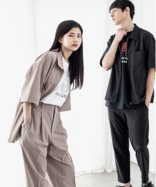 JUNRED（ジュンレッド）の「【AIR DRY/エアドライ】ショートブルゾン【SETUP可能】（ブルゾン・メンズ・ブラック/ベージュ/ブラウン・M/L）」の3枚目の写真