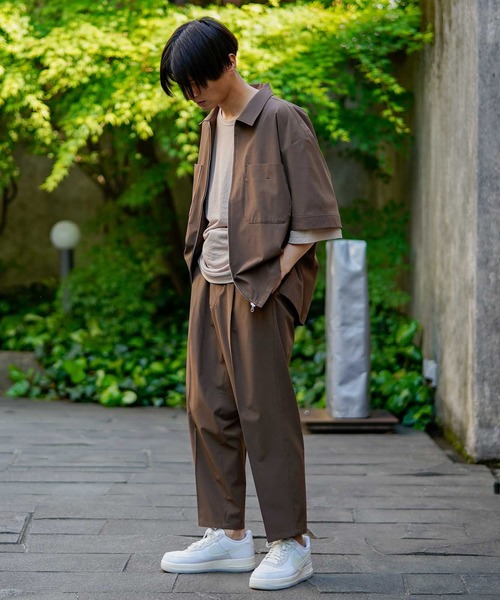 JUNRED（ジュンレッド）の「【AIR DRY/エアドライ】ショートブルゾン【SETUP可能】（ブルゾン・メンズ・ブラック/ベージュ/ブラウン・M/L）」の7枚目の写真