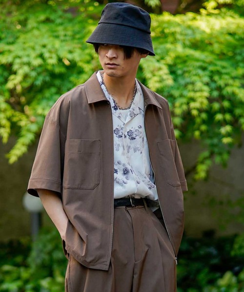 JUNRED（ジュンレッド）の「【AIR DRY/エアドライ】ショートブルゾン【SETUP可能】（ブルゾン・メンズ・ブラック/ベージュ/ブラウン・M/L）」の9枚目の写真