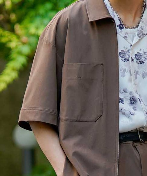 JUNRED（ジュンレッド）の「【AIR DRY/エアドライ】ショートブルゾン【SETUP可能】（ブルゾン・メンズ・ブラック/ベージュ/ブラウン・M/L）」の10枚目の写真