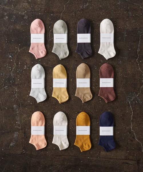 HARUSAKU CC（ハルサクシーシー）の「HARUSAKUCC:Men's RIB Sneaker socks 3P set メンズ リブ スニーカーソックス3Pセット（ソックス/靴下・メンズ・グレー/ブルー/グリーン/オートミール/イエロー/コーラルピンク/ネイビー/カーキ・M/L/S）」の12枚目の写真