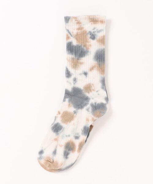 Fun & Daily（ファンアンドデイリー）の「F&D : タイダイミドルソックス（ソックス/靴下・メンズ・パープル/グレー/ブルー/グリーン/イエロー/グリーン系その他/オレンジ/レッド/マルチ/ブラック/イエロー系その他/ブラウン系その他/オレンジ系その他/ブルー系その他/ネイビー・FREE）」の3枚目の写真