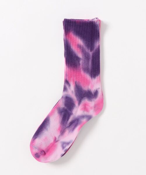 Fun & Daily（ファンアンドデイリー）の「F&D : タイダイミドルソックス（ソックス/靴下・メンズ・パープル/グレー/ブルー/グリーン/イエロー/グリーン系その他/オレンジ/レッド/マルチ/ブラック/イエロー系その他/ブラウン系その他/オレンジ系その他/ブルー系その他/ネイビー・FREE）」の9枚目の写真