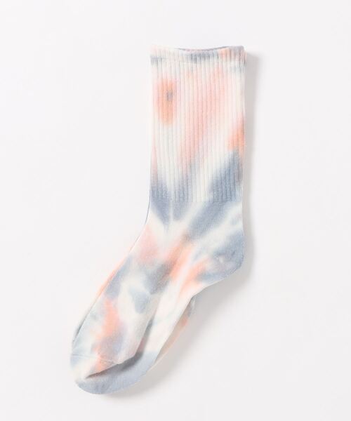 Fun & Daily（ファンアンドデイリー）の「F&D : タイダイミドルソックス（ソックス/靴下・メンズ・パープル/グレー/ブルー/グリーン/イエロー/グリーン系その他/オレンジ/レッド/マルチ/ブラック/イエロー系その他/ブラウン系その他/オレンジ系その他/ブルー系その他/ネイビー・FREE）」の2枚目の写真