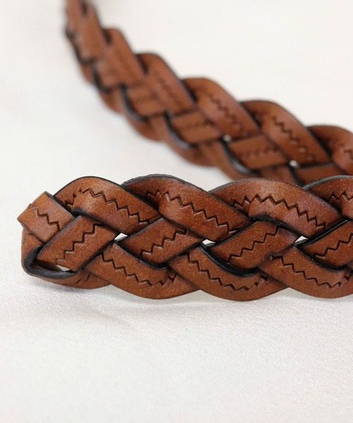 florist（フローリスト）の「【牛革】ラウンドバックルの華奢メッシュベルト（ベルト・レディース・キャメル/ブラウン/レッド/ブラック/ホワイト/マスタード・FREE）」の7枚目の写真