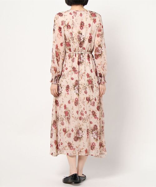 RANAN（ラナン）の「花柄シフォンカシュクールワンピース
