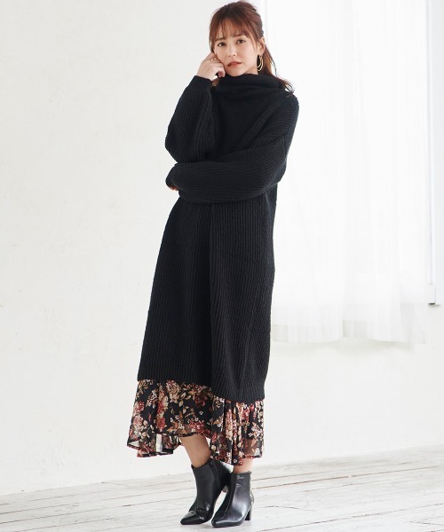 英国インポート♡ノースリーブカシュクール花柄シフォンワンピース 英国インポート♡ノースリーブカシュクール花柄シフォン
