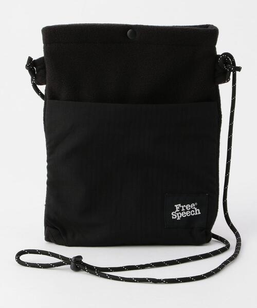coen（コーエン）の「FreeSpeech(フリースピーチ)別注マイクロフリースサコッシュ（ショルダーバッグ・メンズ・オフホワイト/ブラック/グレー/ケリー/パープル・FREE）」の10枚目の写真