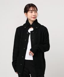 【Bling Leads】ドンキーネック ニットカーディガン